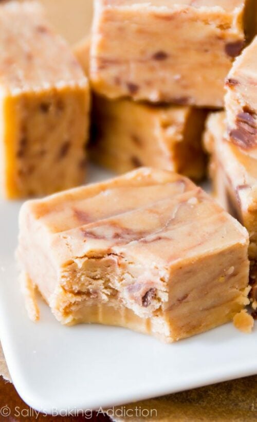 4 Ingredient Peanut Butter Fudge Sally's Baking Addiction