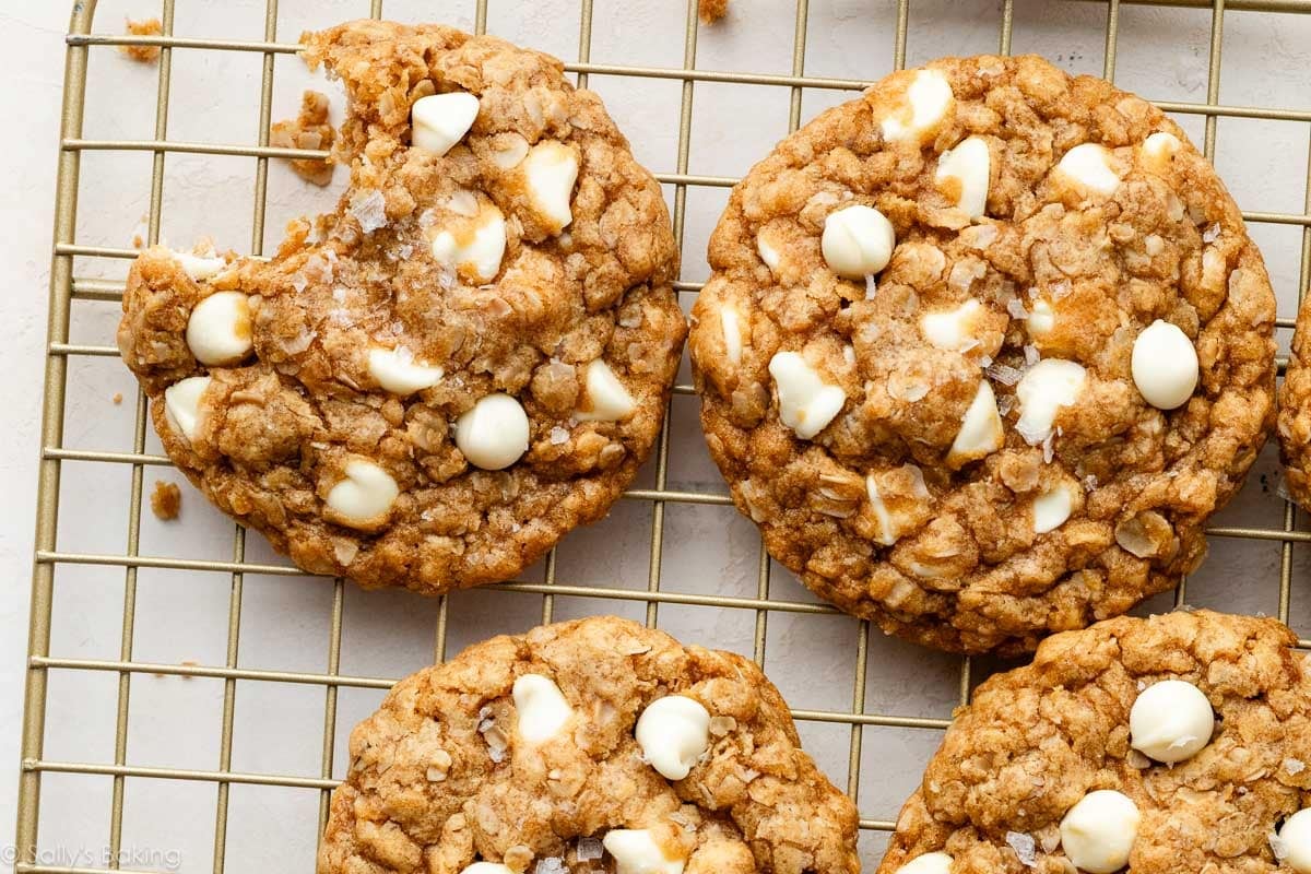Biscoff White Chocolate Oatmeal Cookies