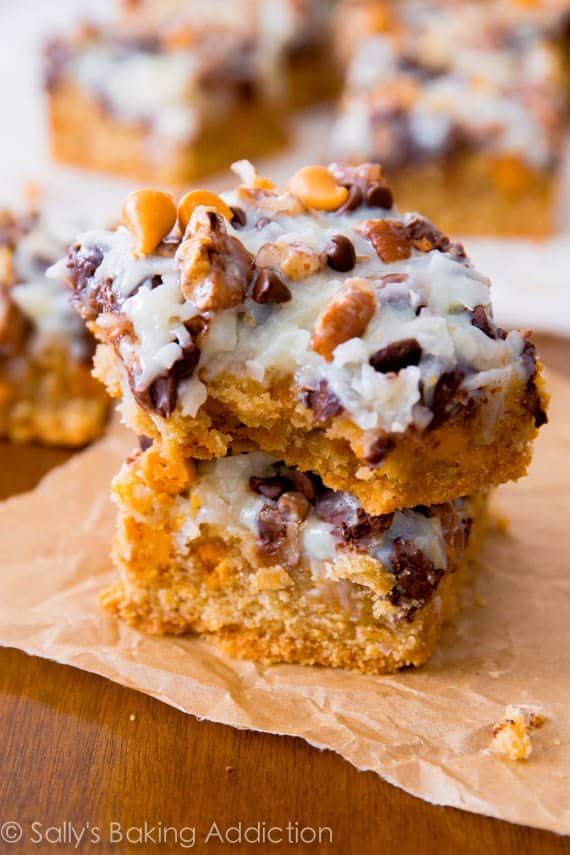stack of 2 ultimate magic cookie bars