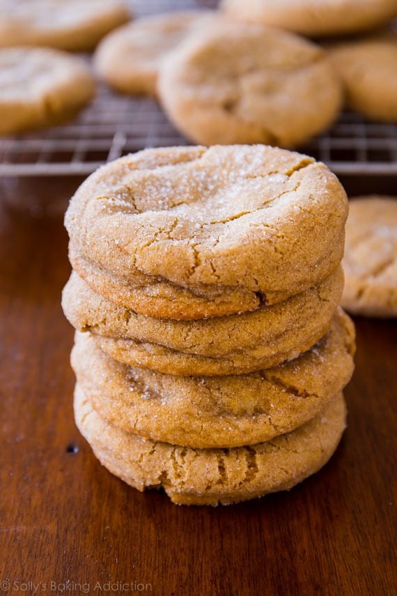 stack of brown sugar cookies