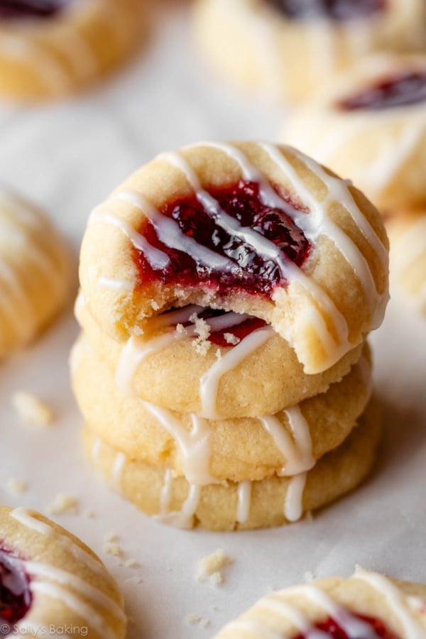 Raspberry Almond Thumbprint Cookies - Sally's Baking