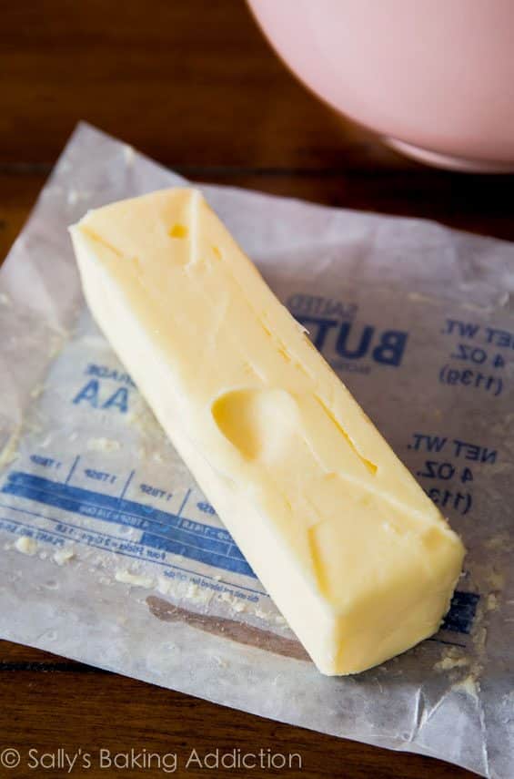 stick of softened butter