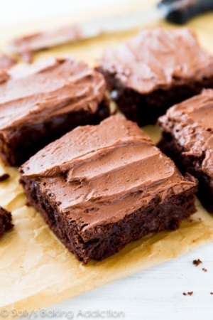 brownies with frosting