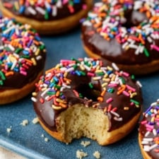 Chocolate Frosted Baked Donuts