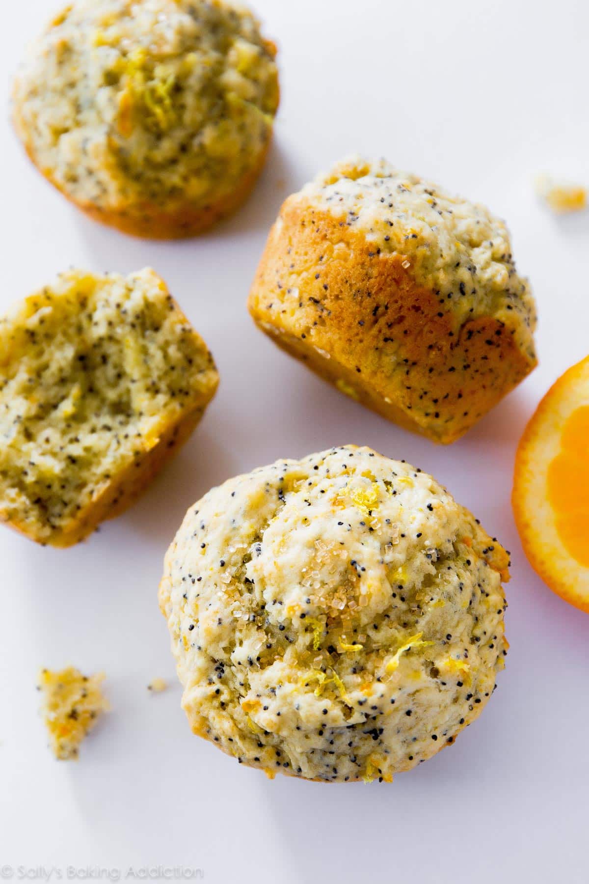 orange lemon poppy seed muffins