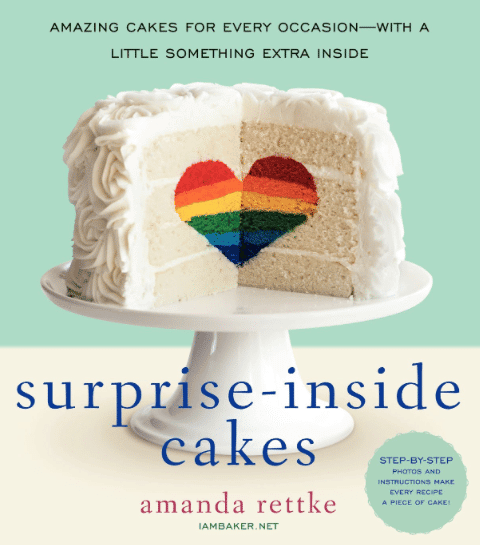Surprise-Inside Cakes cookbook by Amanda Rettke