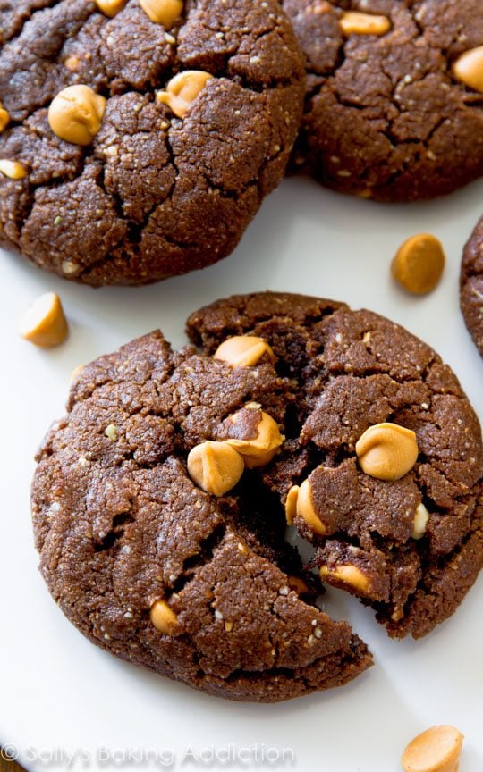 flourless peanut butter brownie cookies
