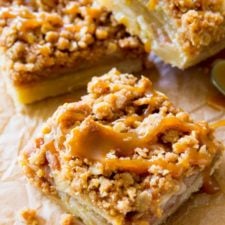 Salted Caramel Apple Pie Bars Recipe