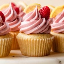 Lemon Raspberry Jam Cupcakes
