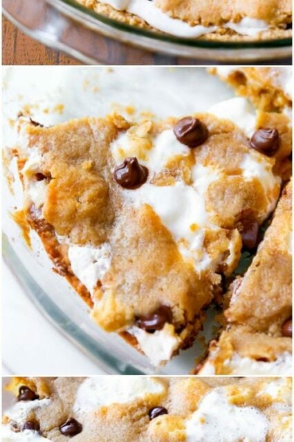 S’mores Chocolate Chip Cookie Cake
