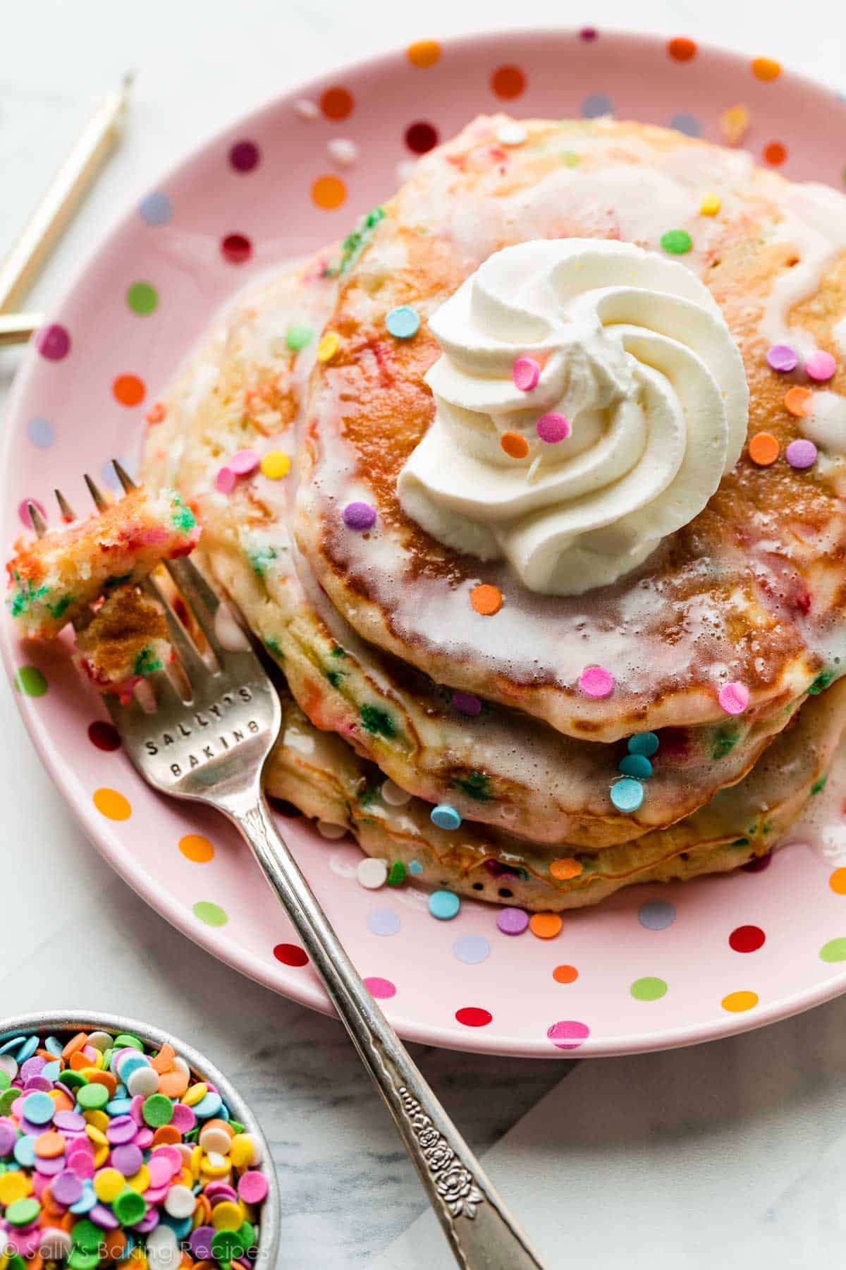 Birthday Cake Pancakes (Funfetti) - Sally's Baking Addiction