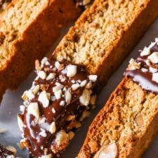 Chocolate-Dipped Almond Biscotti