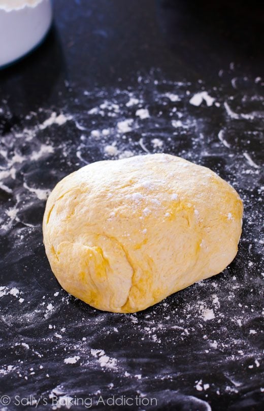 ball of deep dish pizza dough