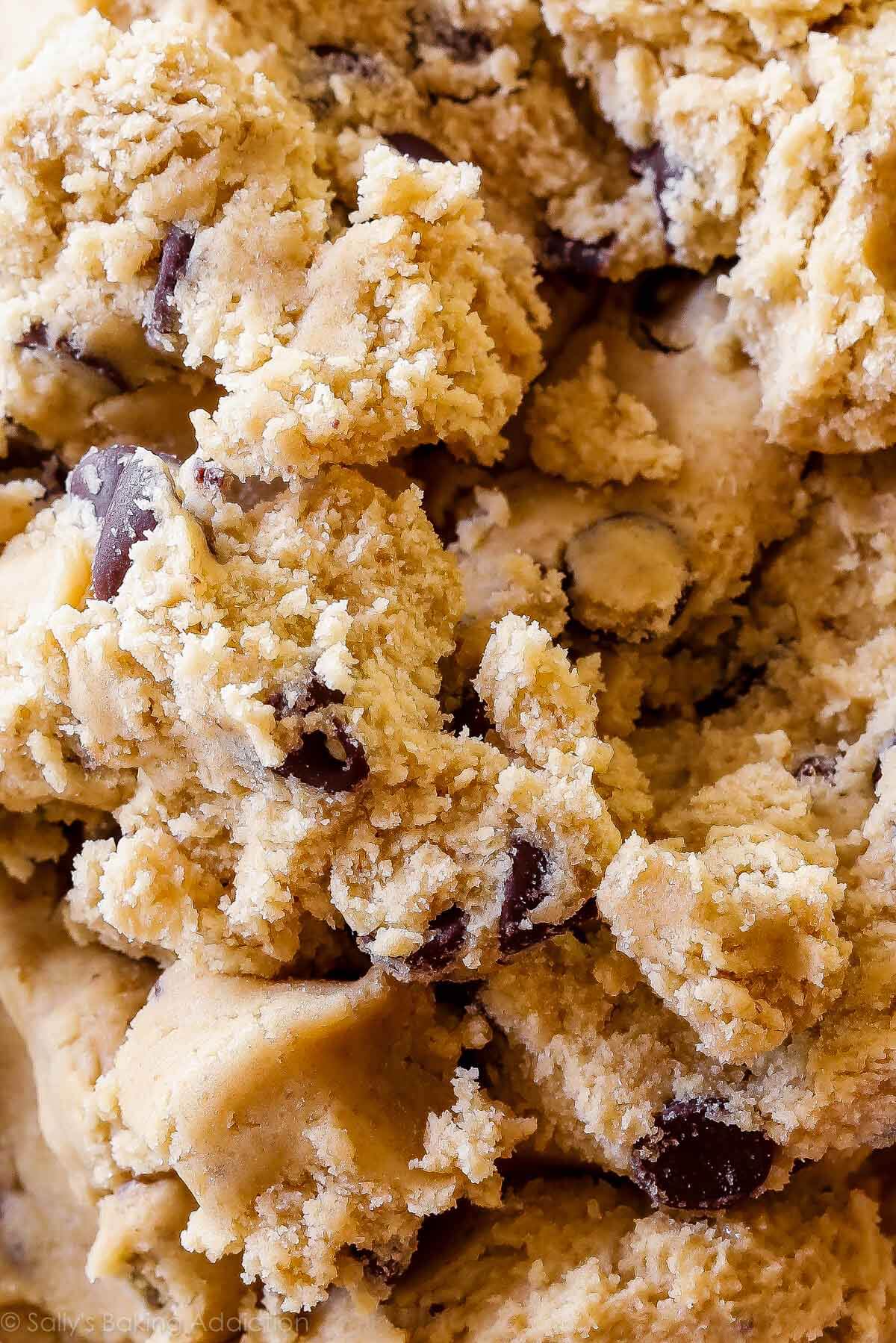 brown butter chocolate chip cookie dough