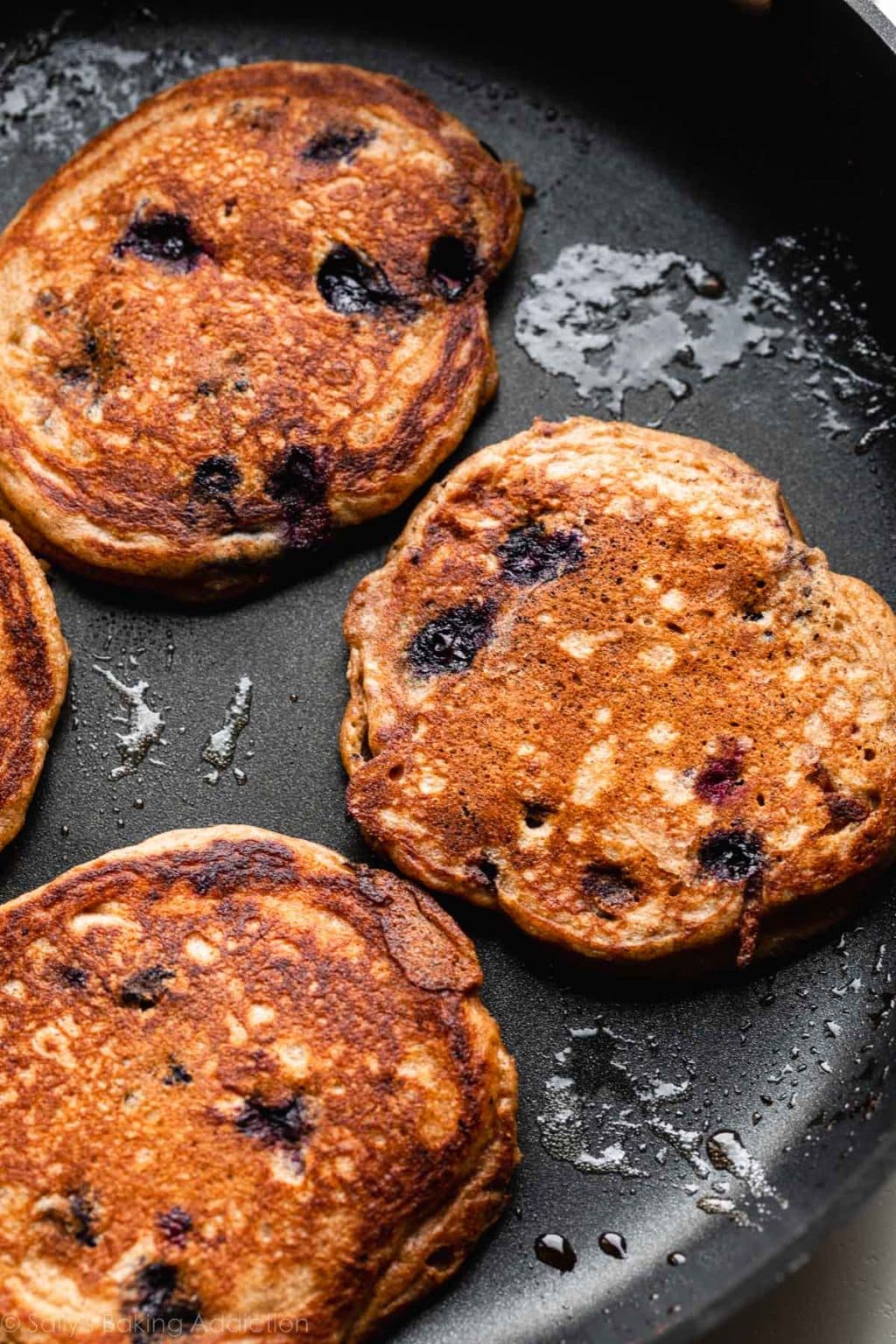 Whole Wheat Blueberry Pancakes Sally's Baking Addiction