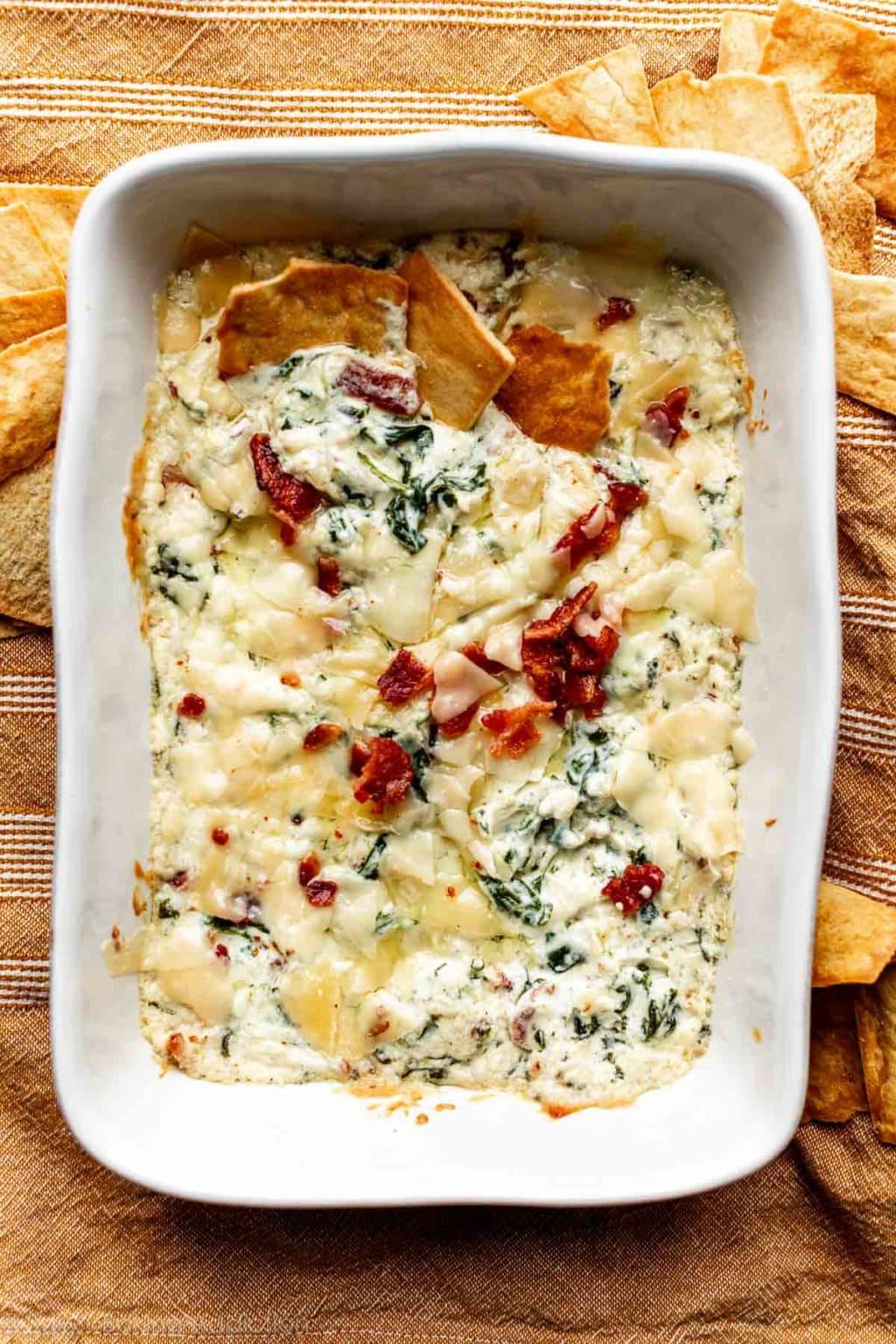 Garlic & Bacon Spinach Dip Sally's Baking Addiction