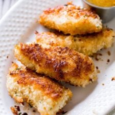 Crispy Coconut Chicken with Spicy Honey Orange Sauce