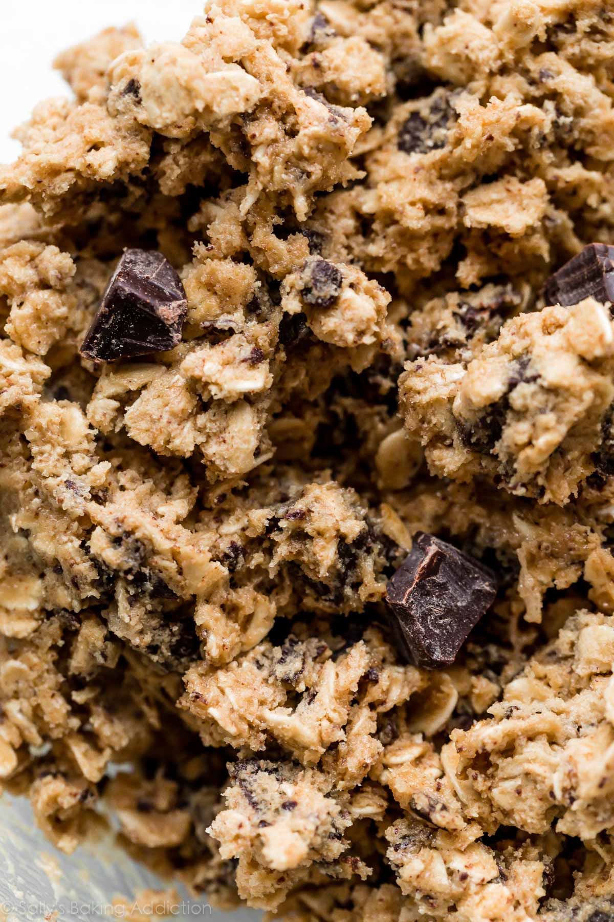 chocolate chunk oatmeal cookie dough
