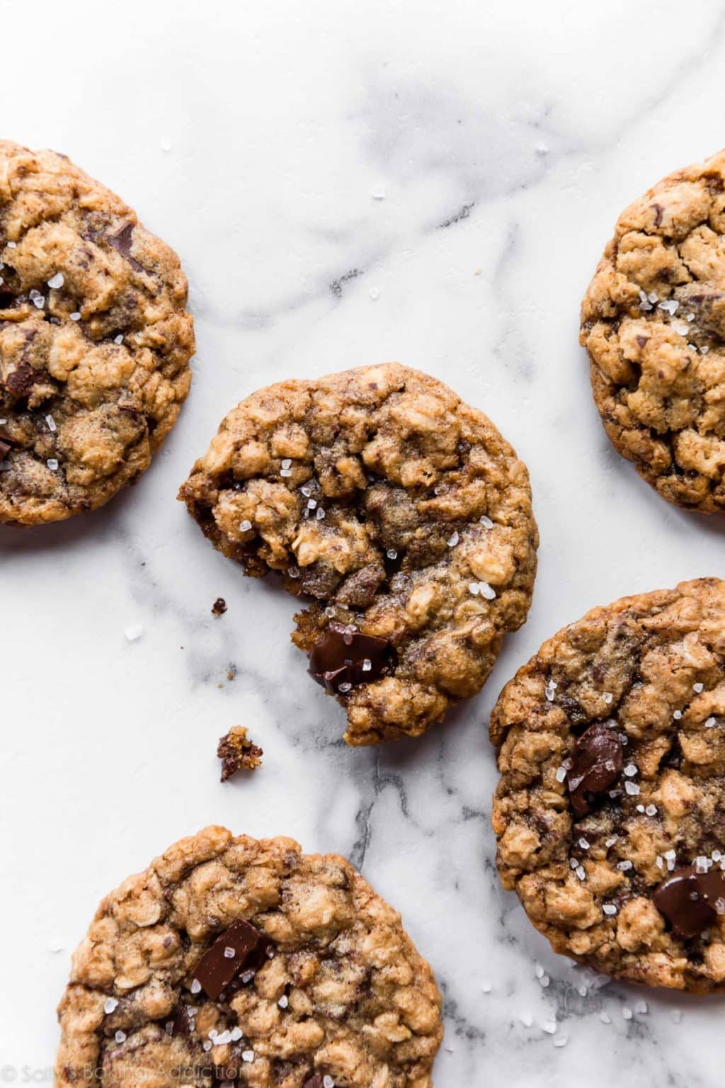 Dark Chocolate Chunk Oatmeal Cookies Sally's Baking Addiction
