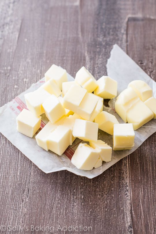 cubed butter