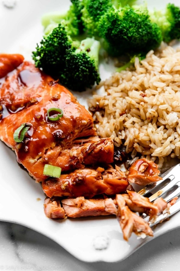 Honey Garlic Soy Glazed Salmon Sally's Baking Addiction