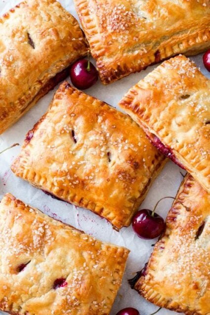 Simple Cherry Pastry Pies
