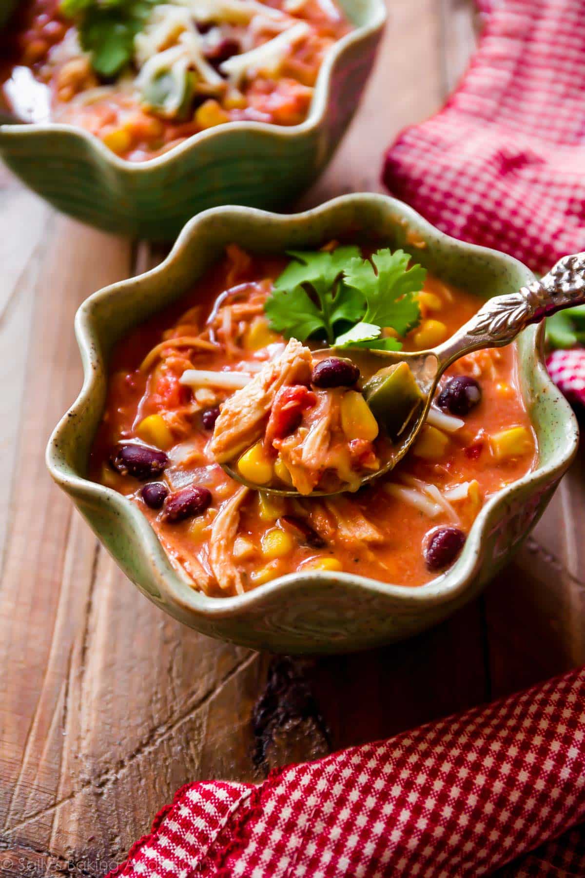 My Favorite Slow Cooker Chicken Chili Recipe Sally s Baking Addiction My Favorite Slow Cooker Chicken Chili Recipe Sally s Baking Addiction