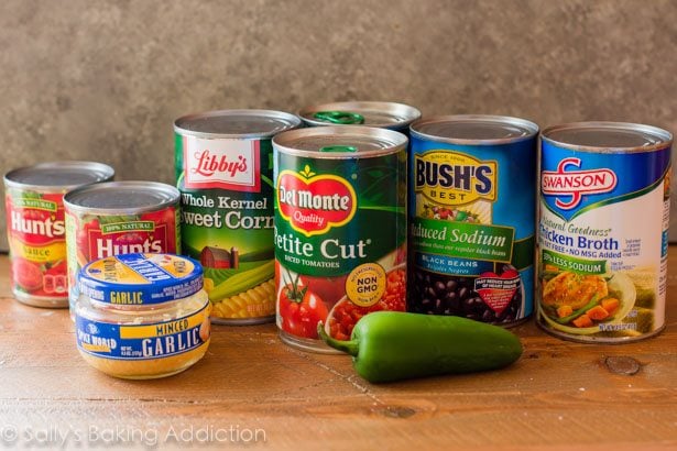 canned ingredients for chicken chili
