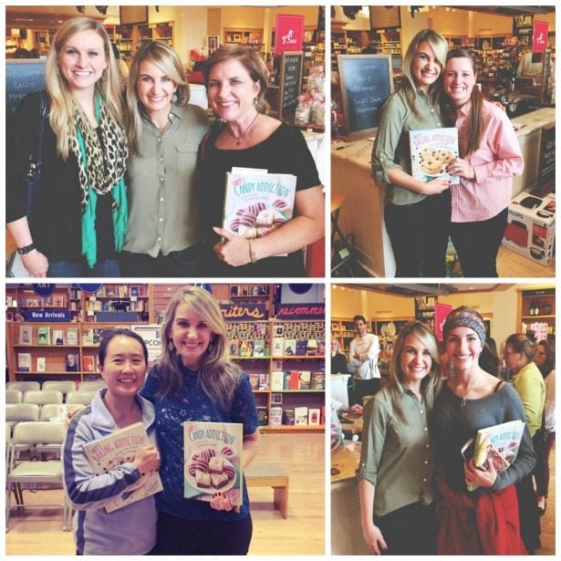 collage of images of sally and readers from the texas book tour