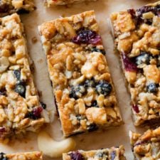 Berry Vanilla Cashew Snack Bars