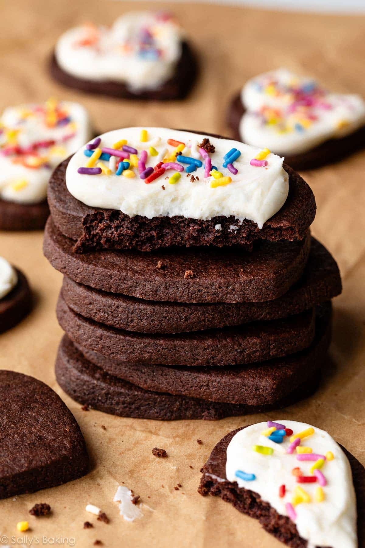 Cut-Out Chocolate Sugar Cookies