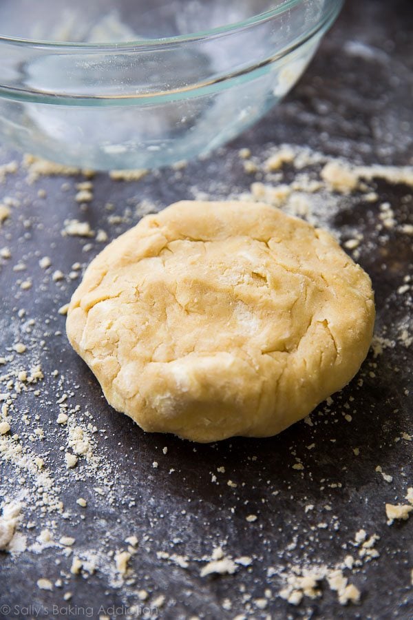 fruit tart dough in a ball