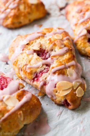 raspberry almond buttermilk scones