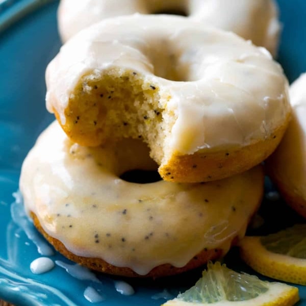 Glazed Lemon Poppy Seed Donuts Sally's Baking Addiction