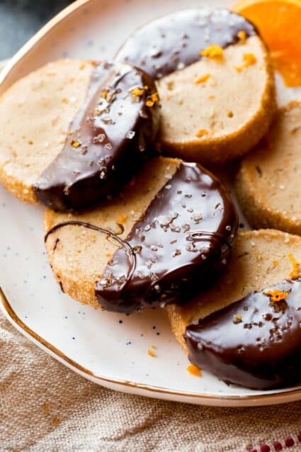 Dark Chocolate Orange Slice & Bake Cookies