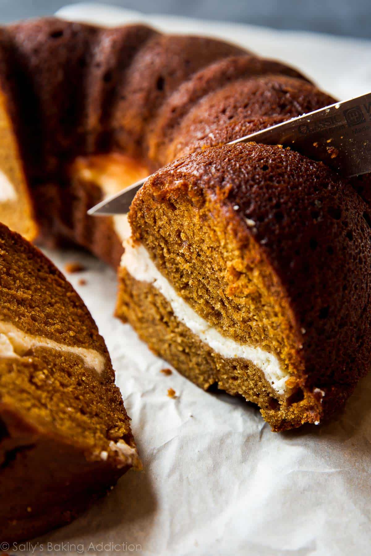 Pumpkin Cream Cheese Bundt Cake - Sally's Baking Addiction.