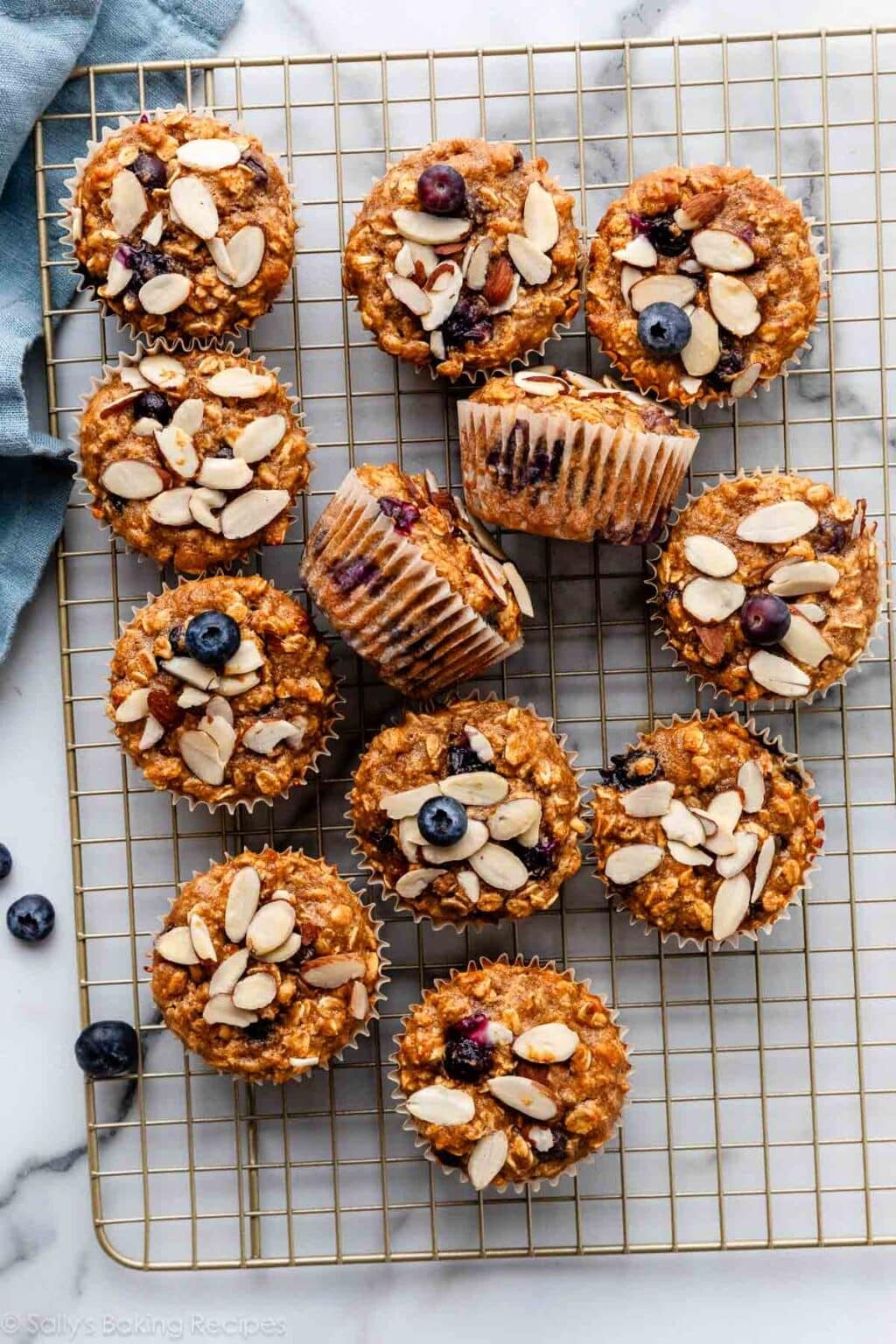 Blueberry Almond Power Muffins - Sally's Baking