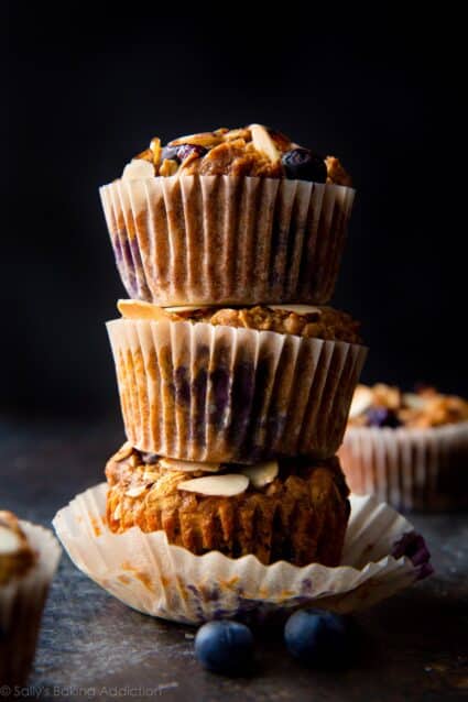 Blueberry Almond Power Muffins