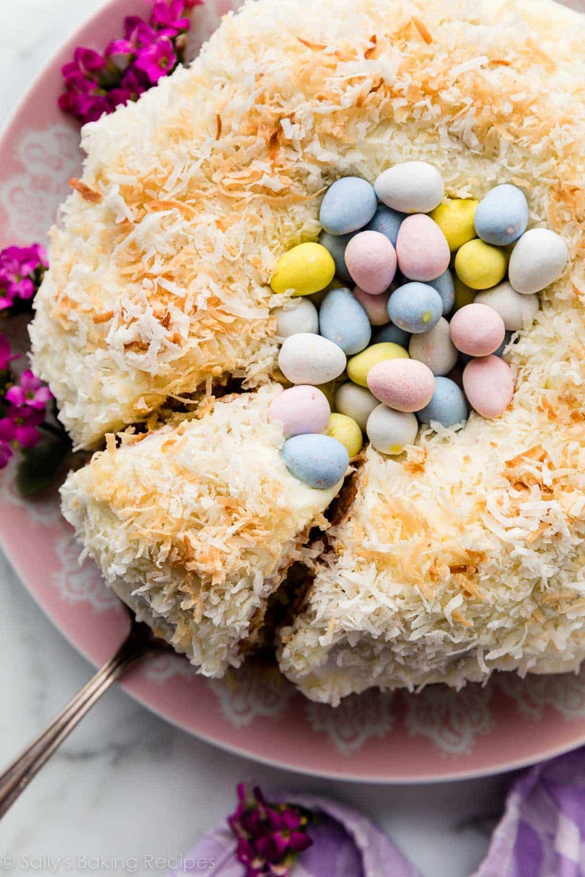 Easter Cake (Looks Like a Nest!) - Sally's Baking Addiction