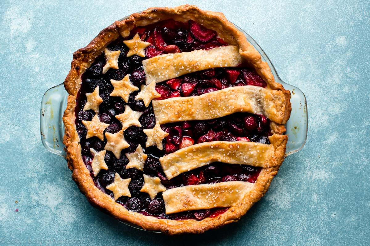 American flag pie