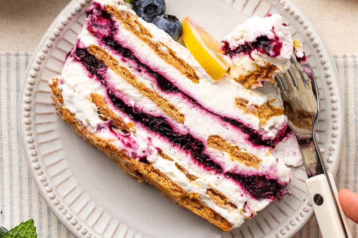 Blueberry Lemon Icebox Cake