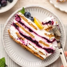 Blueberry Lemon Icebox Cake
