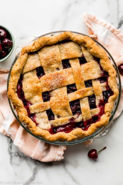 Homemade Cherry Pie (With Thick Filling) with Thicker Filling - Sally's ...