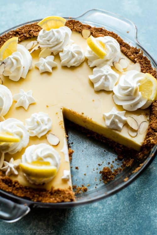 Creamy Lemon Pie - Sally's Baking Addiction