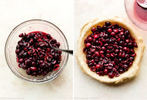 Homemade Cherry Pie (With Thick Filling) with Thicker Filling - Sally's ...