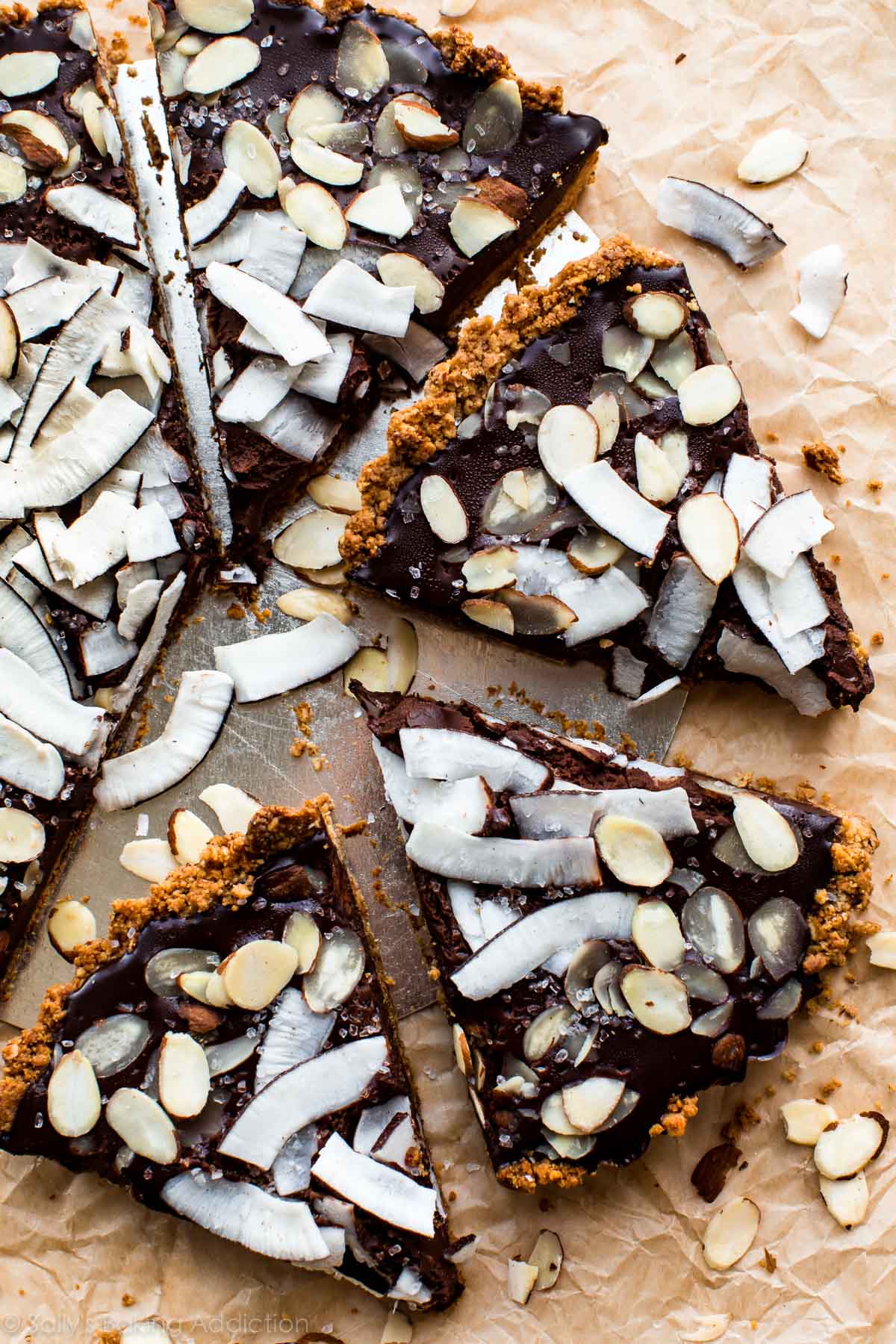 Chocolate Coconut Almond Tart GF Sally s Baking Addiction