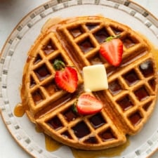 Fluffy Whole Wheat Waffles