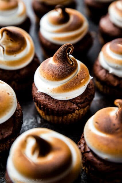 S’mores Brownie Cupcakes