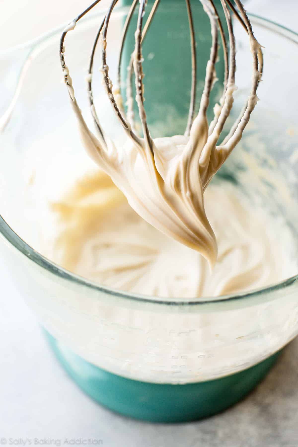 Cream cheese frosting with stand mixer