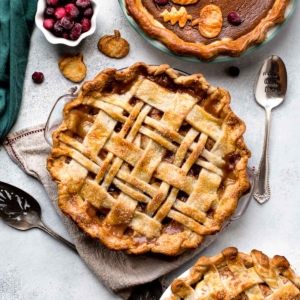 3 pies with pie crust designs